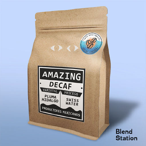 Café Descafeinado DECAF / Pluma Hidalgo · Blend Station ZD89