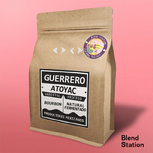 Café Guerrero Atoyac / Bourbon Natural Fermentado SPECIAL KRAFT · Blend Station ZD90