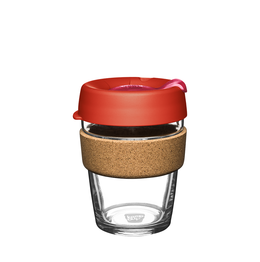 KeepCup Brew Cork | Taza Reutilizable De Vidrio - 12oz/340ml