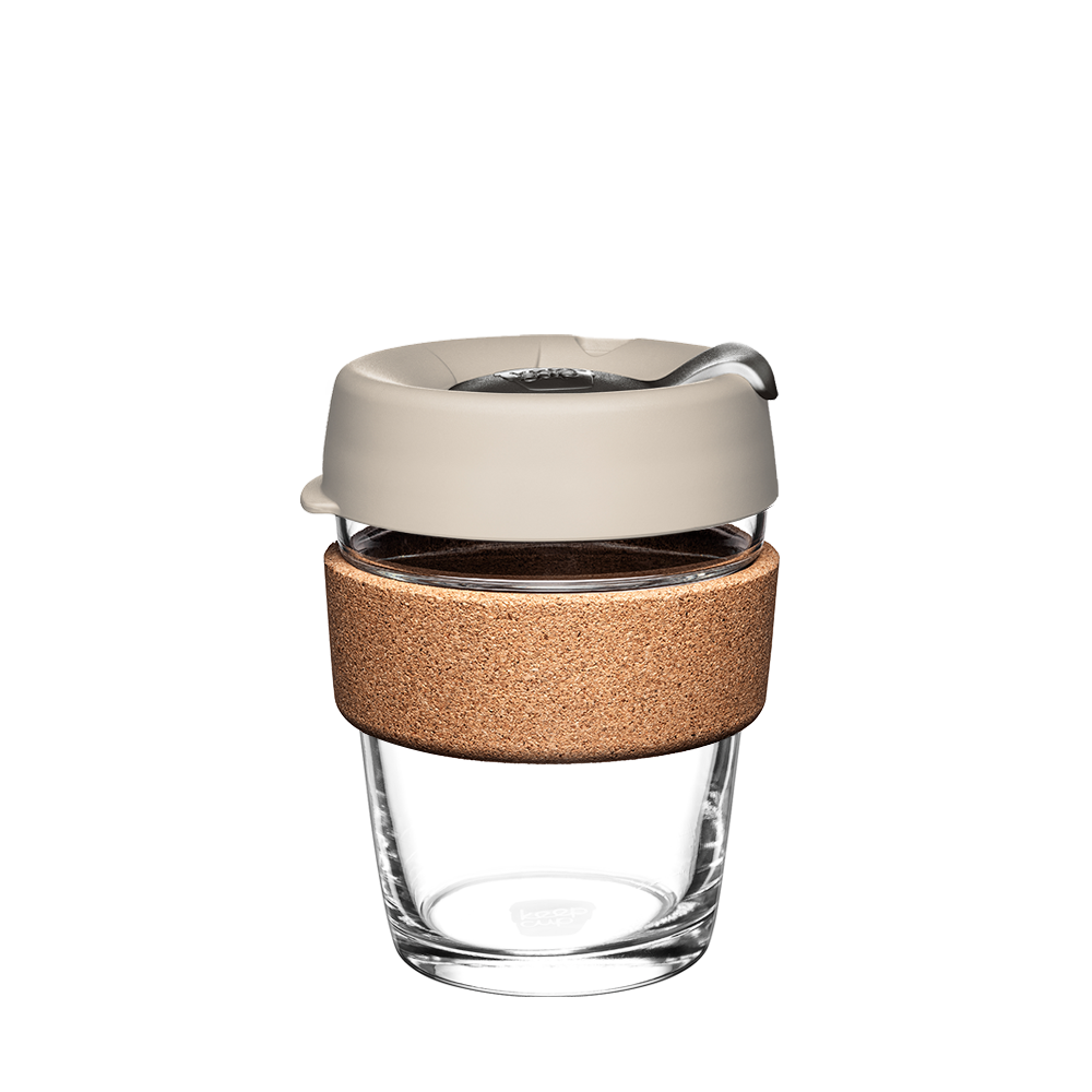 KeepCup Brew Cork | Taza Reutilizable De Vidrio - 12oz/340ml
