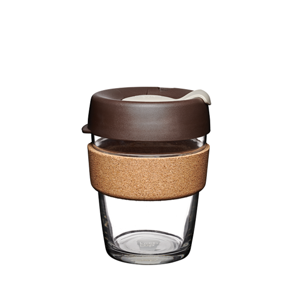 KeepCup Brew Cork | Taza Reutilizable De Vidrio - 12oz/340ml