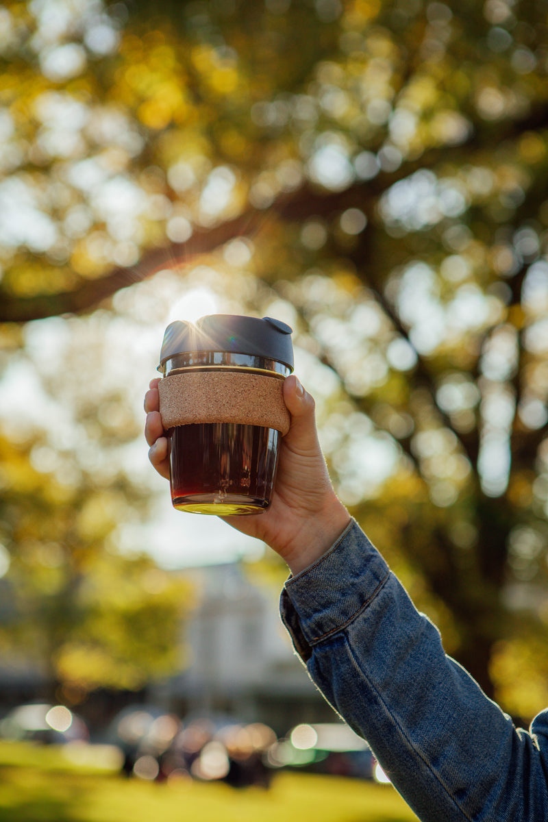 KeepCup Brew Cork | Taza Reutilizable De Vidrio - 12oz/340ml