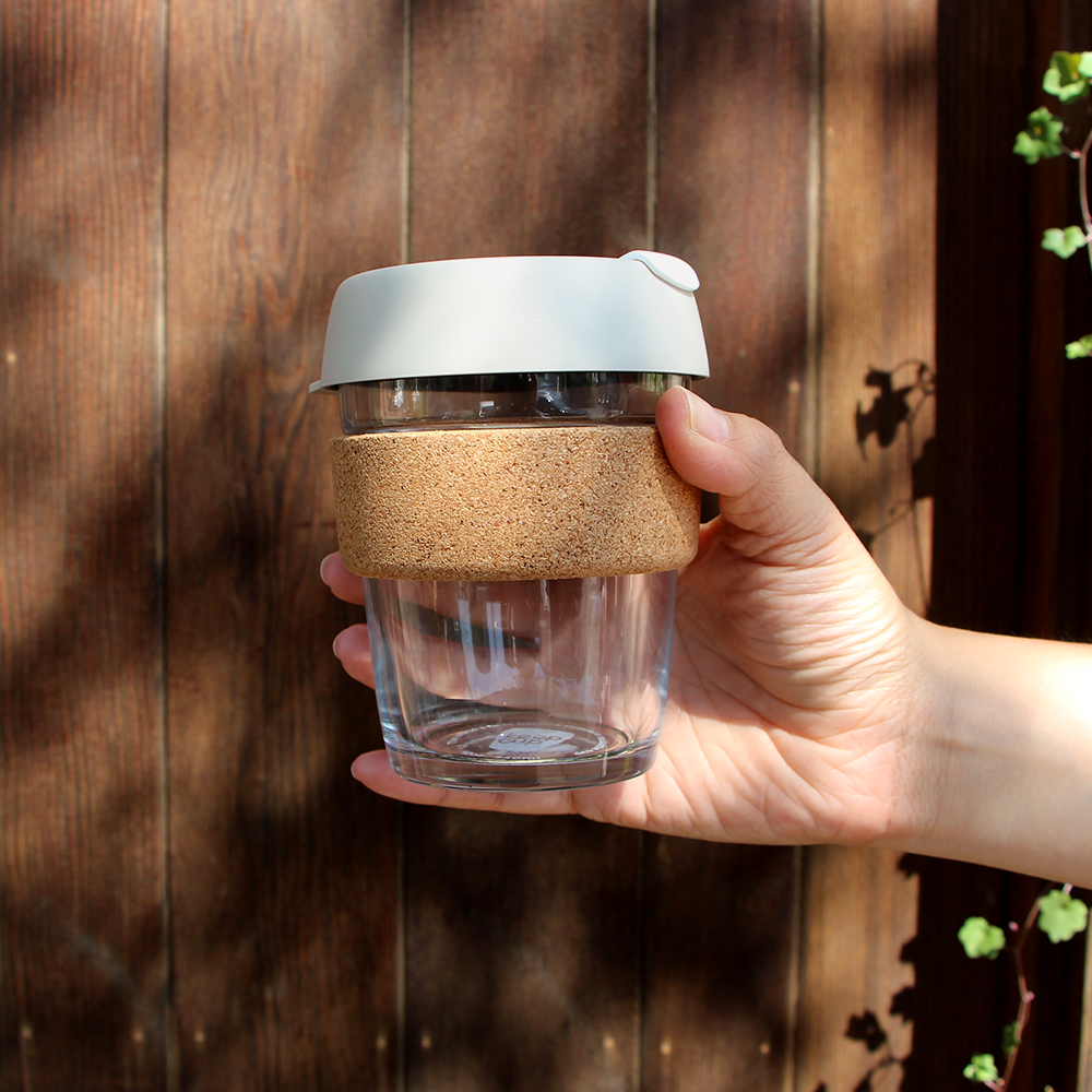 KeepCup Brew Cork | Taza Reutilizable De Vidrio - 12oz/340ml