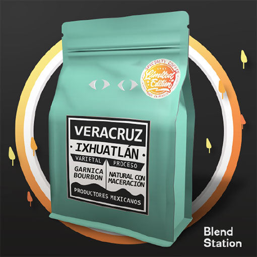 Café Veracruz Ixhuatlán / Garnica Bourbon Natural con maceración PREMIUM COLORS · Blend Station ZD149