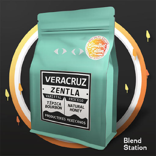 Café Veracruz Zentla / Típica Bourbon Natural Honey PREMIUM COLORS · Blend Station ZD203