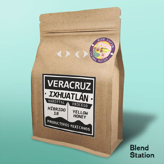 Café Veracruz Ixhuatlán / Híbrido 18 Yellow Honey Special Kraft · Blend Station ZD245