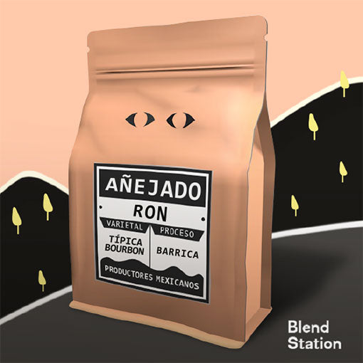 Café añejado en Ron / Típica Bourbon · Blend Station ZD42