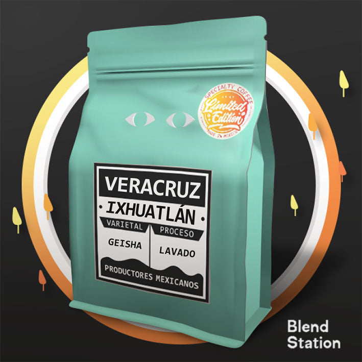 Café Veracruz Ixhuatlán / Geisha Natural Fermentado PREMIUM COLORS · Blend Station ZD219