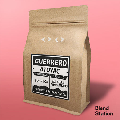 Café Guerrero Atoyac / Bourbon Natural Fermentado SPECIAL KRAFT · Blend Station ZD90