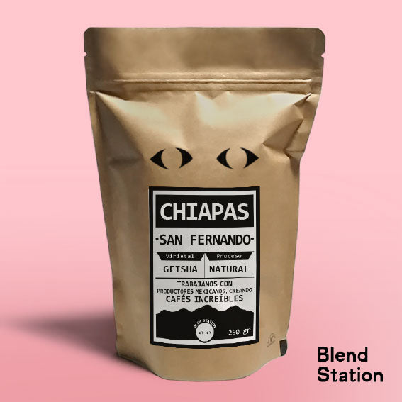 Café Chiapas San Fernando / ESPACIAL Geisha Natural · Blend Station ZD103 ES