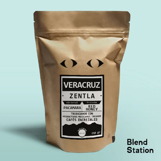 Café Veracruz Zentla / Pacamara Red Honey PREMUIM COLORS  · Blend Station ZD168