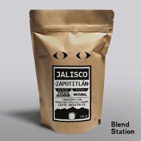 Café Jalisco Zapotitlán / Típica Bourbon Natural · Blend Station ZD74
