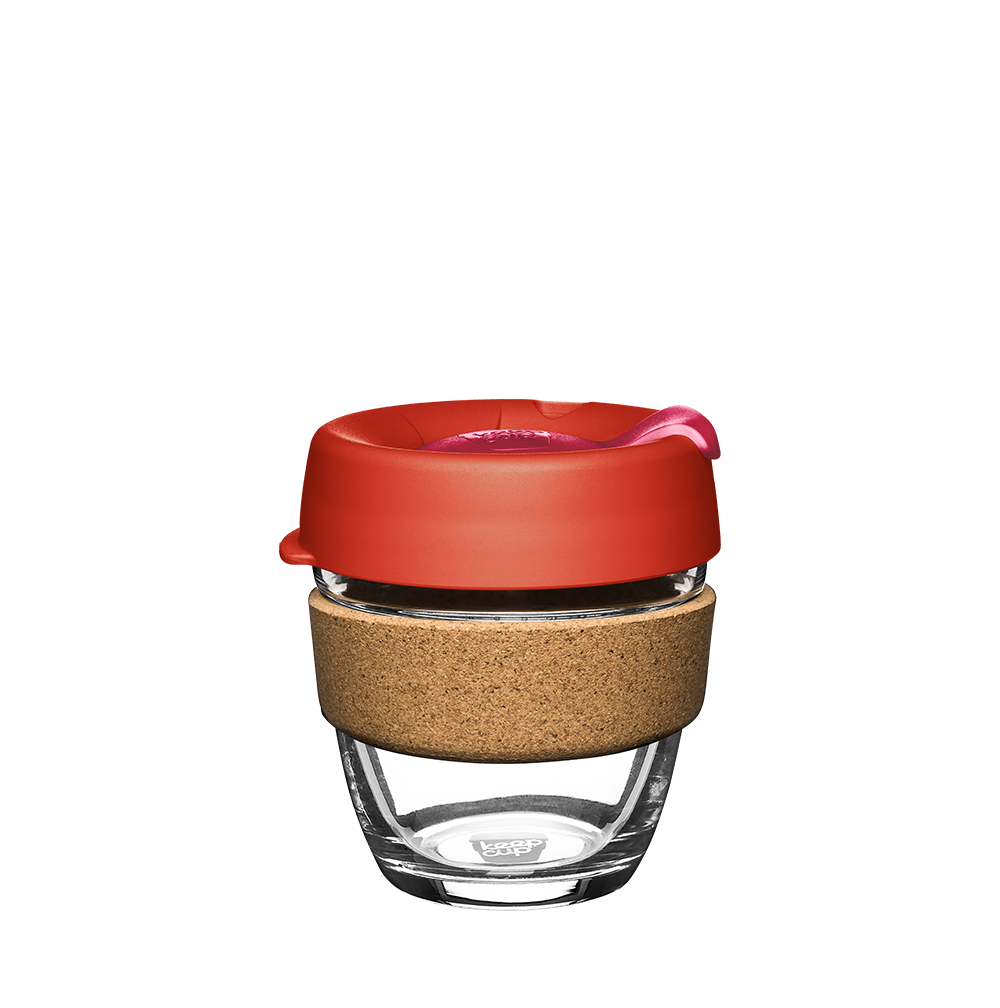 KeepCup Brew Cork | Taza Reutilizable De Vidrio - 8oz/227ml