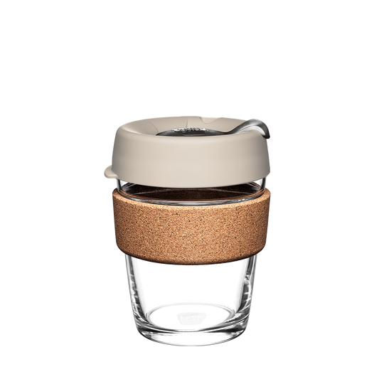 KeepCup Brew Cork | Taza Reutilizable De Vidrio - 12oz/340ml